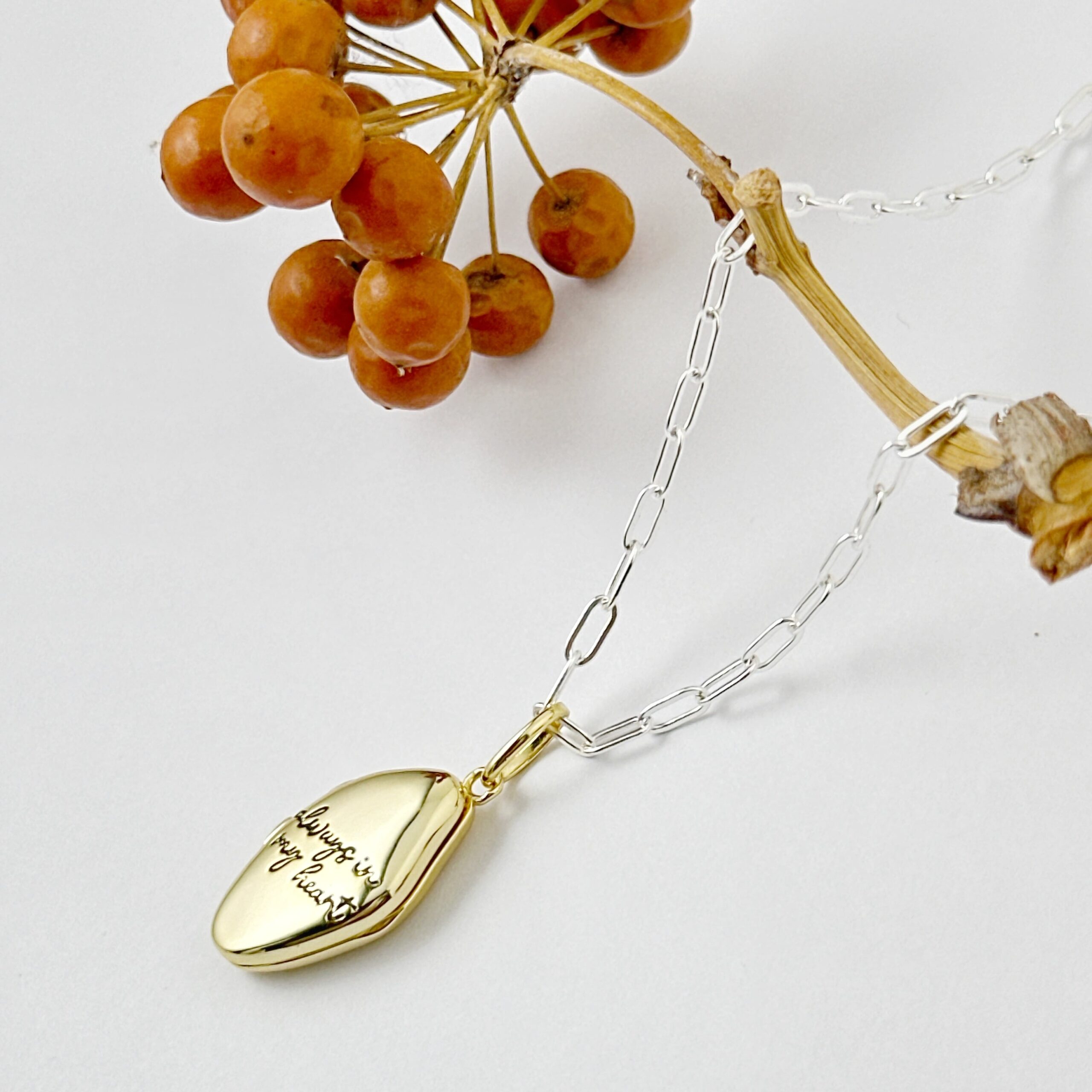 【Message Collection】Gold Coating ビーンズ ロケット ペンダント リトルラグーン鎌倉