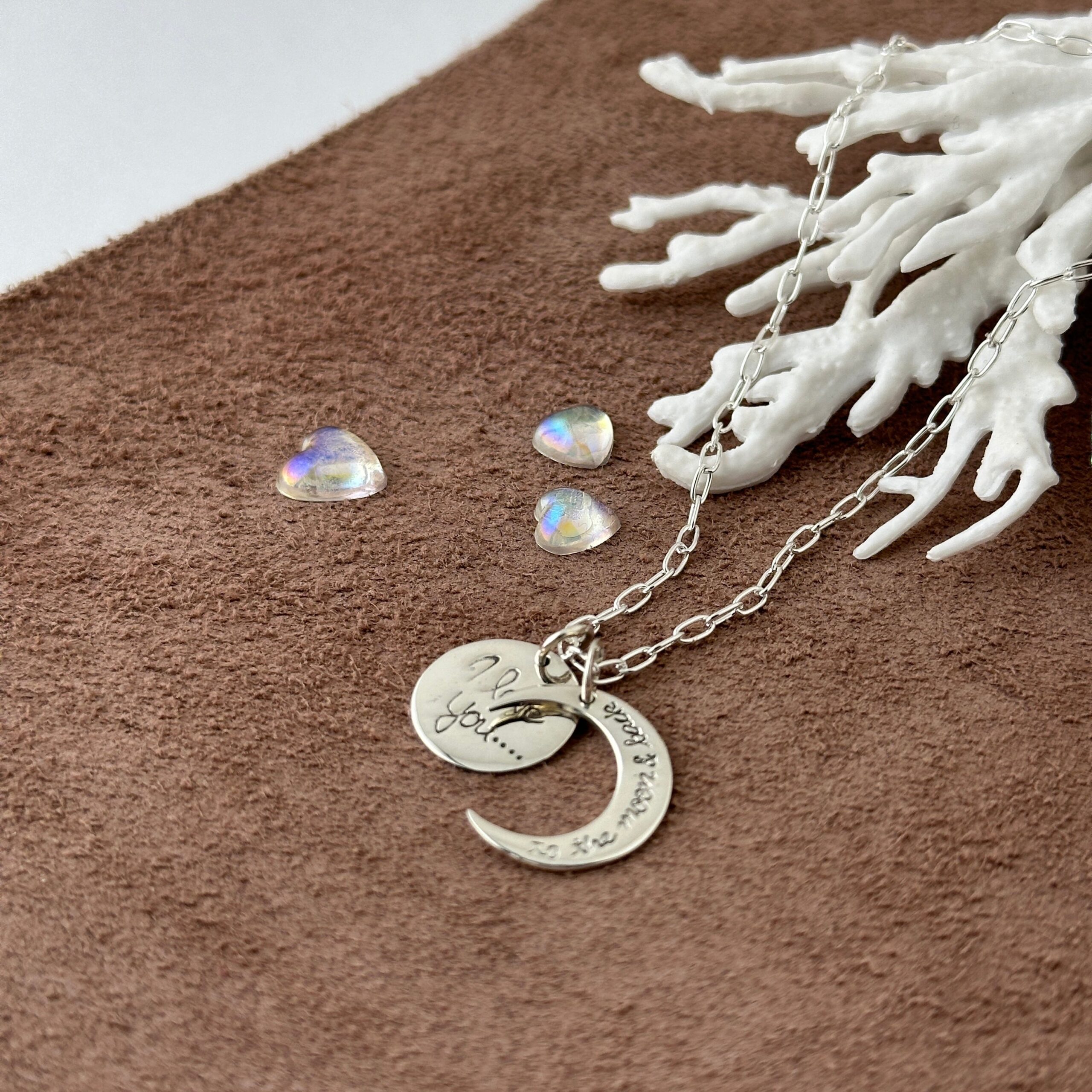 【Message Collection】三日月と満月のネックレス 月星　リトルラグーン鎌倉