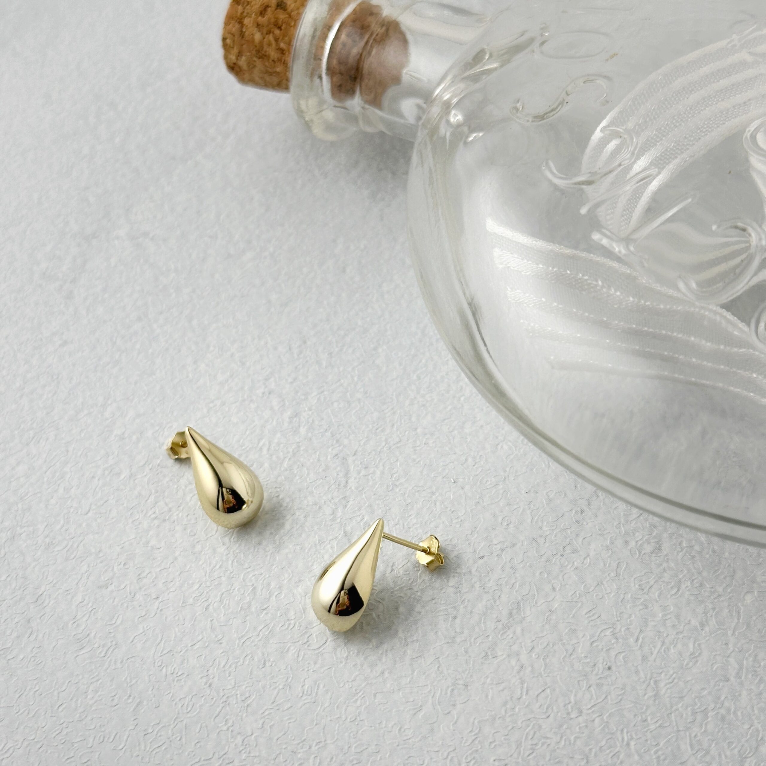 Gold Coating 嬉し涙 スタッドピアス リトルラグーン鎌倉