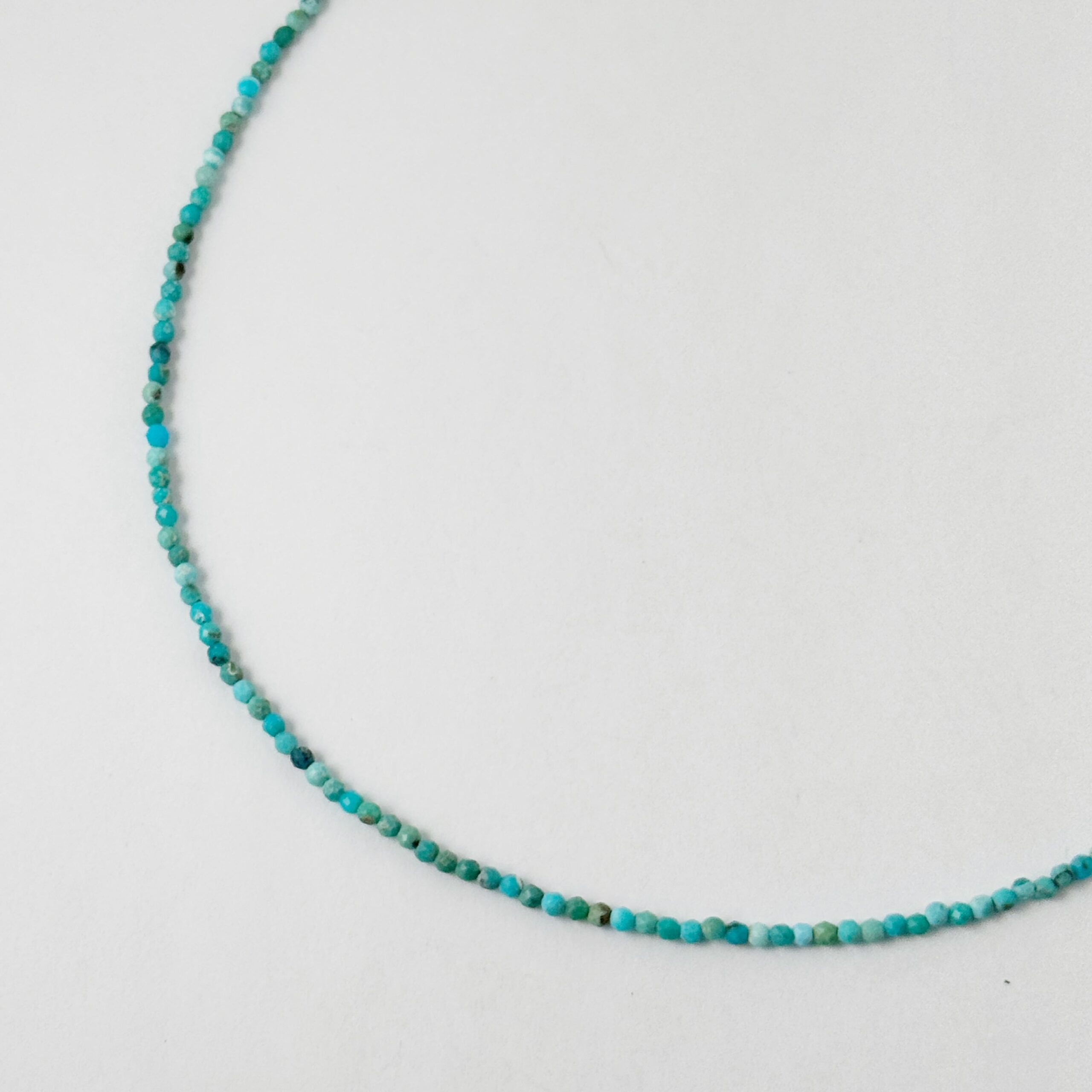 Lagoon Original 極小 ターコイズ ラウンド カット ネックレス リトルラグーン鎌倉