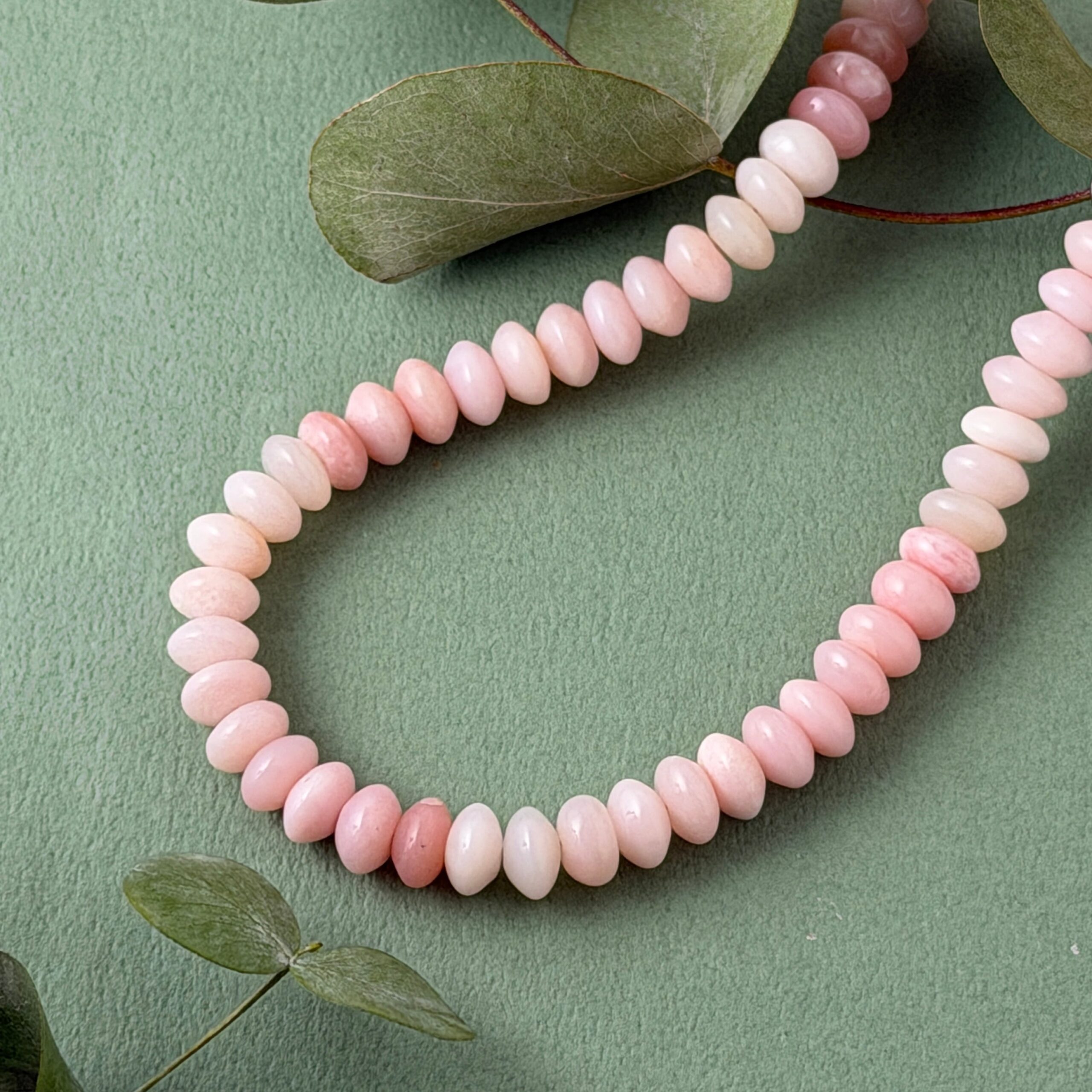 Lagoon Original ピンクオパール　カラーグラデーション 一連 ネックレス 40/45cm　リトルラグーン鎌倉