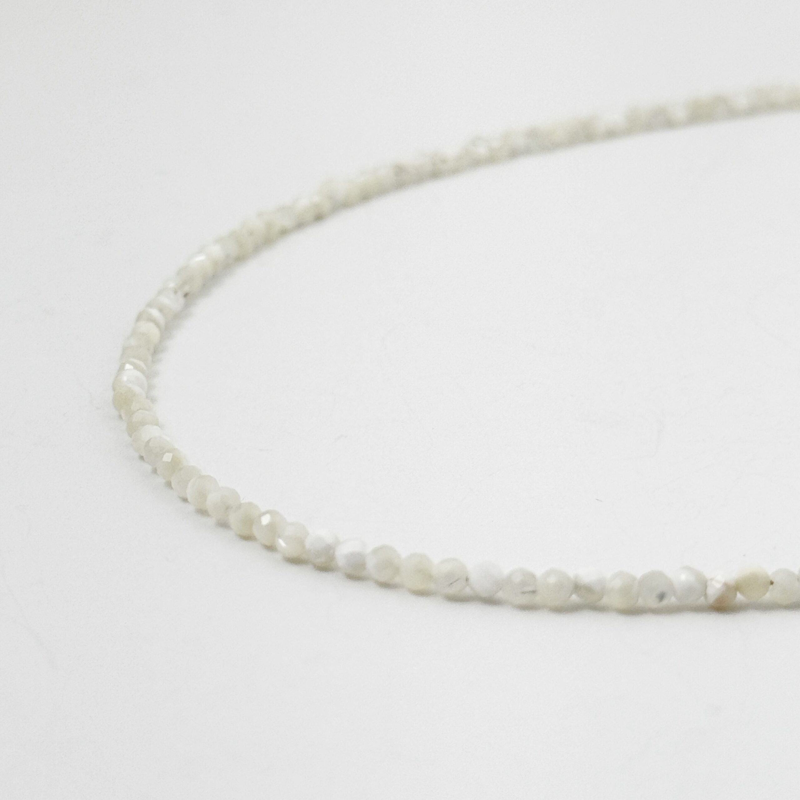 Lagoon Original ホワイト シェル 一連 ネックレス 2mm リトルラグーン鎌倉
